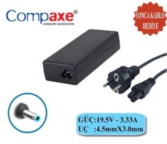 Compaxe CLH-308 Hp 19V-3.33A 4.5-3.0 Pin Notebook Adaptörü