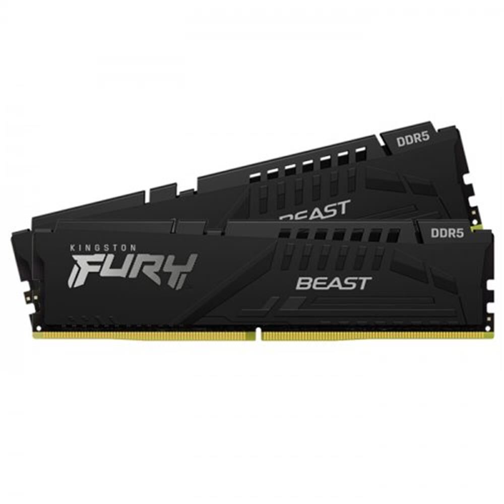 Kingston Fury Beast KF552C40BBK2-32 32GB (2x16GB) DDR5 5200MHz CL40 Siyah Gaming PcRam (Bellek)