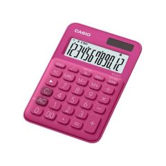 Casio MS-20UC-RD 12 Hane Koyu Pembe Masa Üstü Hesap Makinesi