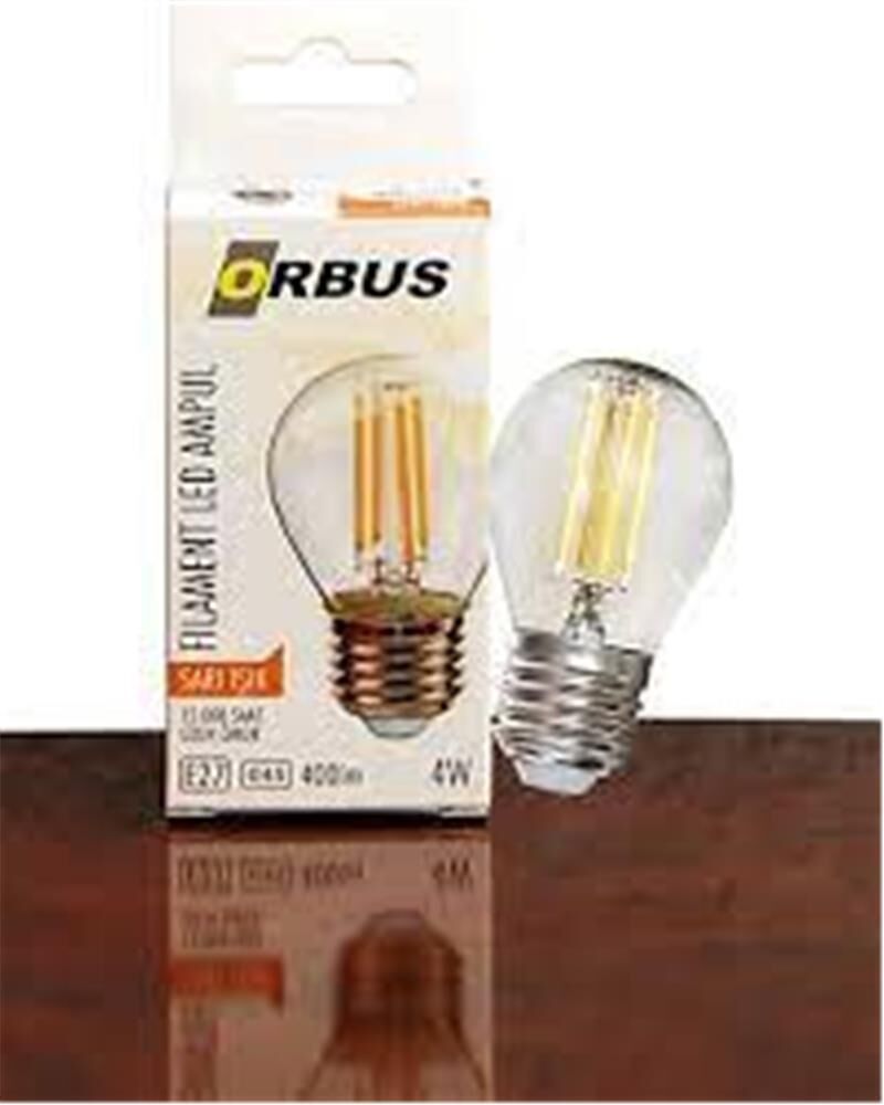 Orbus ORB-GC45 Mum 4W E27 Şeffaf Dekoratif Led Filament Ampul