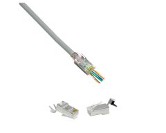 Frisby FNW-RJ4534N CAT6A-CAT7 EZ RJ45 Kutuda 70 adet Yeni Nesil Delikli Metal Konnektör