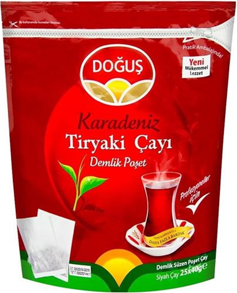 Doğuş Karadeniz Tiryaki Demlik Poşet Çay 25x40 gr