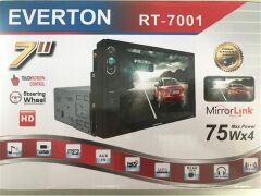 Everton Rt-7001 7'' 75Wx4 Car Audio Player Full Hd Double  Mp5-Fm Radio-Usb Uzaktan Kumanda