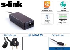 S-link SL-NBA225 19V 3.42A 1.7mm-4.0mm Standart  Adaptörü