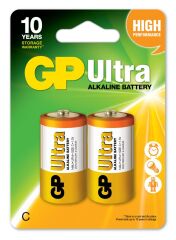 GP LR14 Orta Boy Ultra Alkalin Pil 2'li Paket GP14AU-U2 C Boy