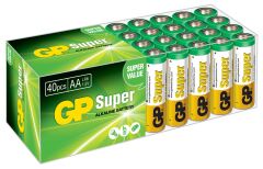 Süper Alkalin LR6 AA Boy Kalem Pil 40lı Paket GP15A-2VS40