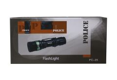 Polıce PC-25 CREE Led + Zoom El Feneri ( 3 Tane İnce Kalem Pille Çalışır)