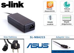 S-link SL-NBA215 65W 19V 3.42A 4.0mm-1.5mm Asus Ultrabook Standart Adaptör