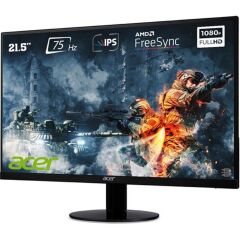 Acer 21.5'' SA220QAbi Fhd Ips Led 4Ms 75Hz 250 Nits Freesync (Vga, Hdmı) Çerçevesiz Monitör