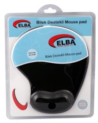 Elba K06152 Bileklikli Jel Mouse Pad Siyah