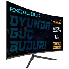 Casper 27'' Excalibur M.E27FHD-G FHD 1ms Curved 200Hz (HDMI+Display) FreeSync + G-Sync LED Monitör