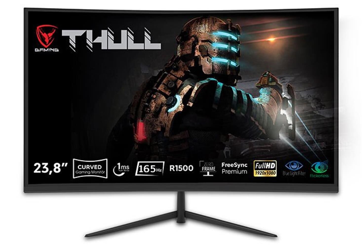 Thull 23,8'' TG-238C 1ms 165Hz FHD HDR300 (Hdmı+DP+Vga) VA Frameless Curved Gaming Led Monitör