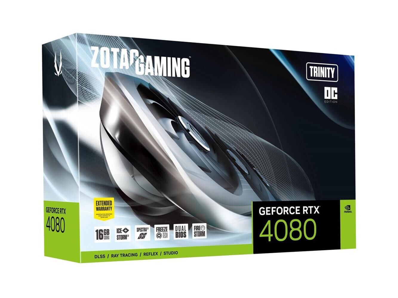 Zotac Vga Nvidia 16Gb Gddr6X Rtx4080 Trinity Oc ZT-D40810J-10P 256Bıt Hdcp-3Xdp-Hdmi Ekran Kartı