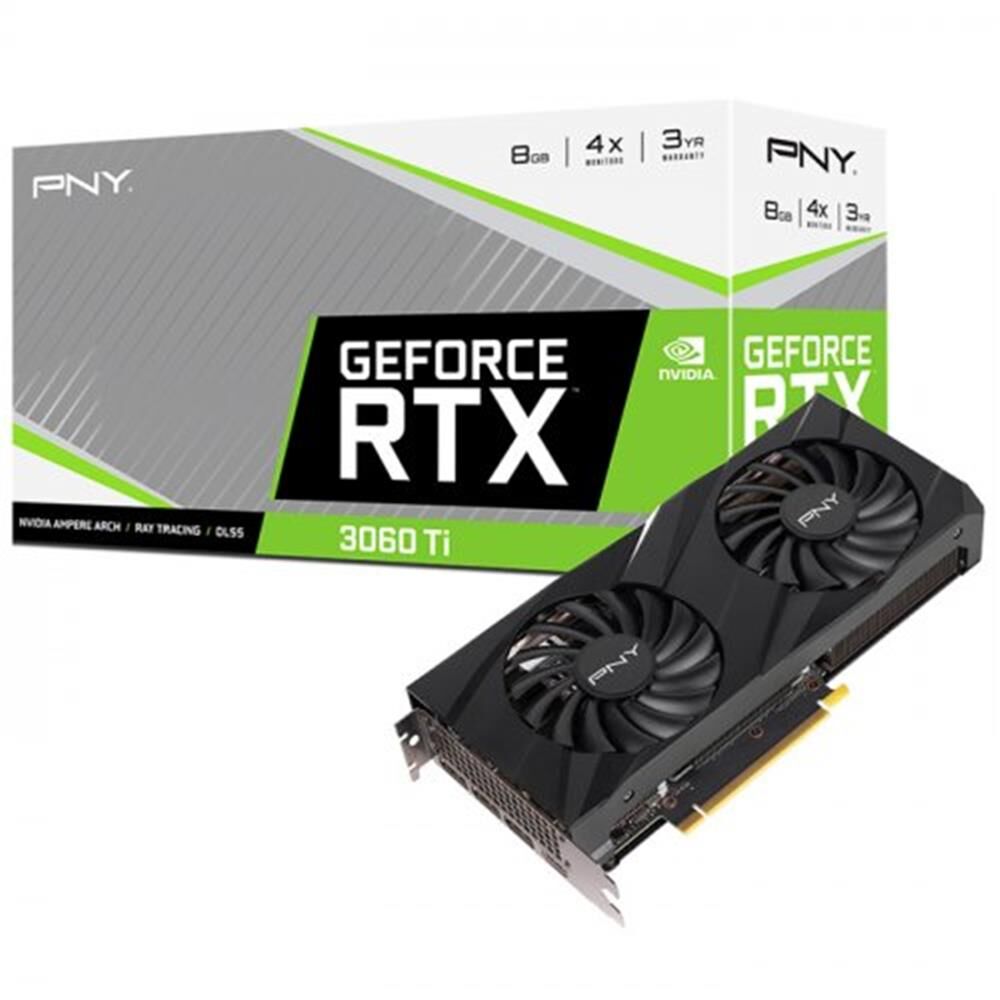 Pny GeForce RTX3060Ti 8GB Verto Dual Fan LHR VCG3060T8LDFBPB1 8GB GDDR6 256Bit DX12 Ekran Kartı