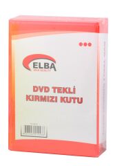 Elba PL-221C Tekli Kırmızı Renkli Standart Dvd Kutusu