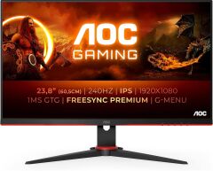 Aoc 27'' Gaming 27G2S-EU 68,6cm cm (HDMI, DP 0,5 ms 240Hz 2560x 1440) siyah-kırmızı Pivot Monitör