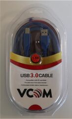 Vcom CU301 1.5mt Mavi Usb 3.0 Yazıcı Kablosu