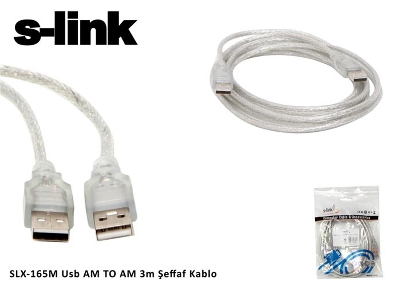 S-link SL-165M 3mt Usb To Usb Kablo