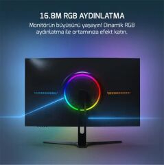 GamePower 27'' Vivid F20 1500R Curved RGB 100Hz 1ms FHD Va Panel 2x2W Speaker Gaming Monitör