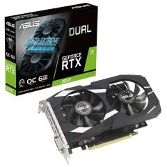 Asus Dual GeForce RTX 3050 OC DUAL-RTX3050-O6G NVIDIA 6GB GDDR6 96Bit DX12 Gaming Ekran Kartı