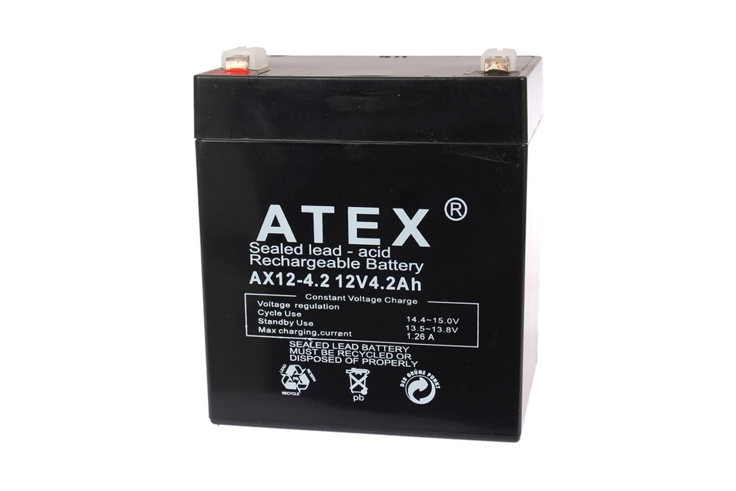 Atex AX-6V 1AH Bakımsız Kuru Akü