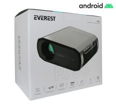 Everest PJ06 Gri- Siyah 1080P 9800 Lümens Tripodlu Android 9.0 4K Destekli Full HD Projeksiyon Cihaz