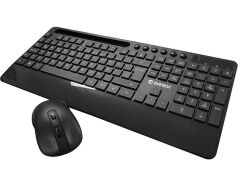 Everest KM-9676 Siyah Kablosuz 800-1200-1600 dpi Q Standart Klavye + Mouse Set