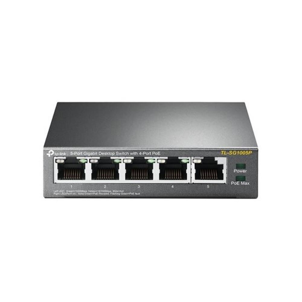 Tp-Link TL-SG1005P 5 Port 4 Port Poe+ 10-100-1000 Mbps Switch Çelik Kasa