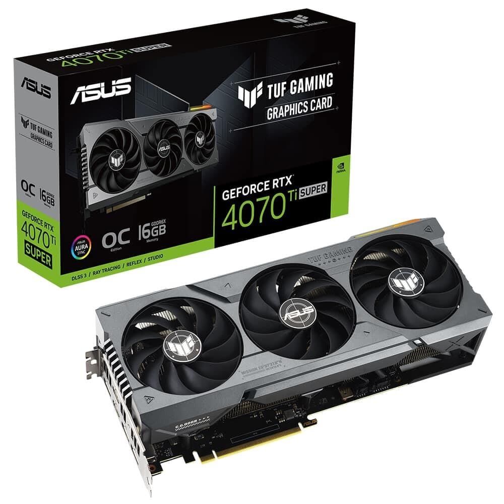 Asus TUF Gaming GeForce RTX4070Ti SUPER OC 16GB TUF-RTX4070TIS-O16G-GAMING GDDR6X 256Bit Ekran Kartı