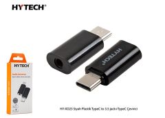 Hytech HY-XO23 Siyah Plastik TypeC to 3.5 jack+TypeC Çevirici