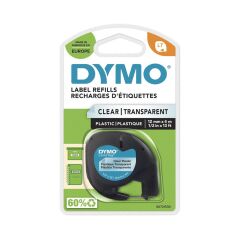 DYMO S0721530 LetraTag Plastik ŞeffaF Şerit ( 12 mm X 4 mt ) 12267