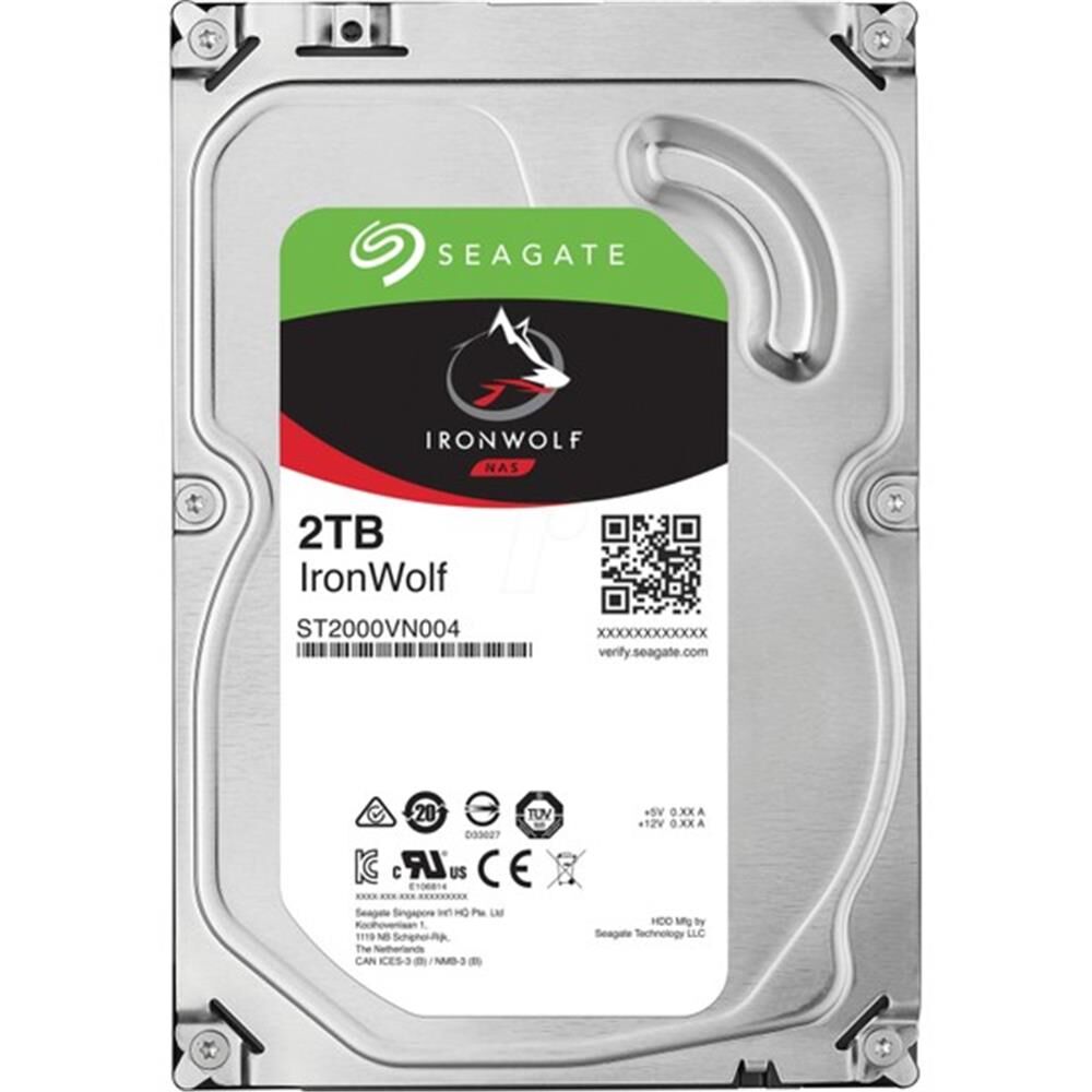 Seagate 2Tb Ironwolf 3,5'' 64Mb 5900Rpm St2000Vn004 Harddisk