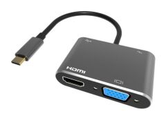 Vcom CU451 Type-C To Vga Hdmi Usb Type-C Çevirici