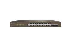 Tenda TEG5328F 24 Port 10-100-1000 Switch 4 Port SFP Yönetilebilir L2 Çelik Kasa Rack Mount