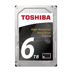 Toshiba 6TB HDWG460UZSVA N300 7200RPM 3.5'' 128MB Cache Sata 3 NAS Disk HDWG460UZSVA Harddisk