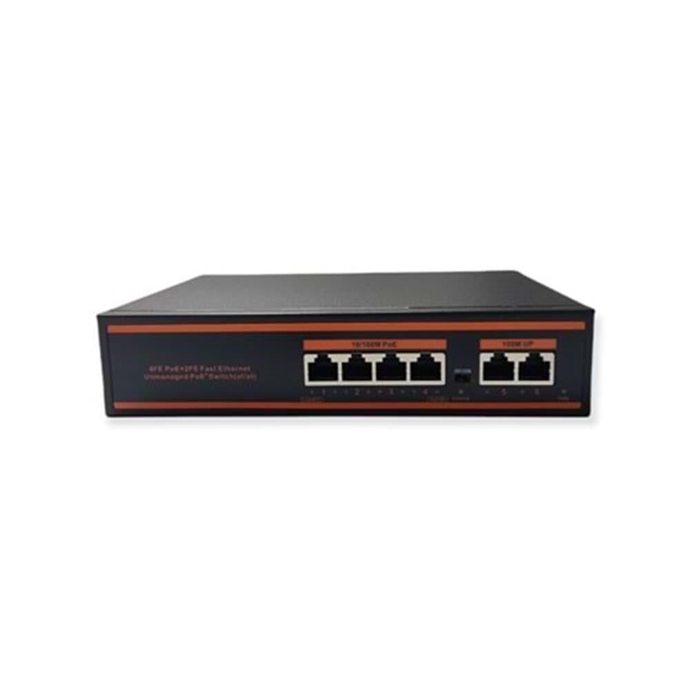 Nova ND1PG0411 4 Port Poe+ 10-100 Mbps 1 Port 10-100-1000 Uplink 1 Port SFP Switch 78W