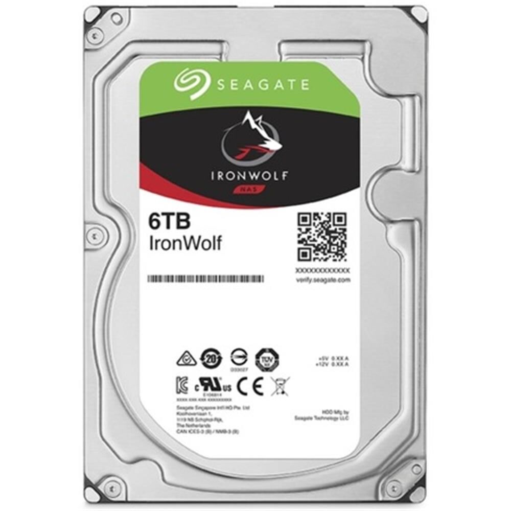 Seagate 6TB Ironwolf 256MB 5400rpm 3.5'' SATA 3.0 NAS ST6000VN001 Harddisk