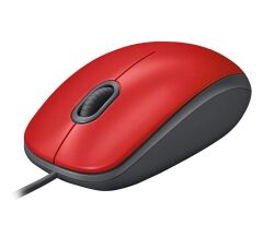 Logitech 910-006759 M110 Kırmızı Silent (Sessiz) Kablolu Optik USB Mouse