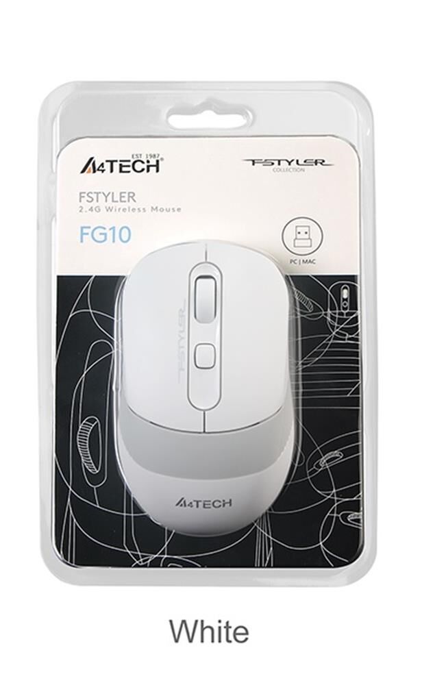 A4 Tech Fg10 Beyaz Nano Kablosuz Optik 2000 Dpı Mouse