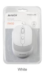 A4 Tech Fm10 Usb Fstyler Beyaz Optik 1600 Dpı Mouse