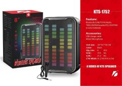 KTS-1752  Mikrofonlu Bleutooth-Fm-Usb Küçük El Anfisi RGB