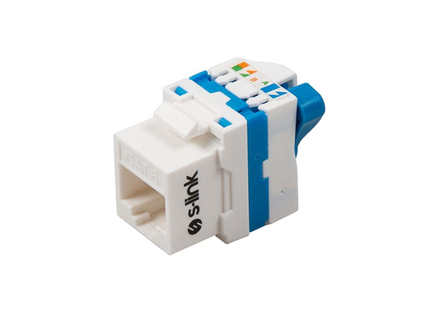 S-link SL-KS75 180 Derece UTP CAT6 Kestone Jack3U 90 Der